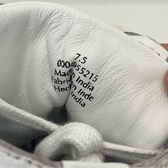 FREE PEOPLE Hayes Woven Leather High Top Sneakers in Ivory - Picture 10 of 13